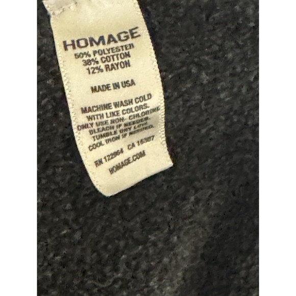 VTG Miami University hoodie Homage Mens M Gray Pullover Retro Made In USA - Picture 5 of 6